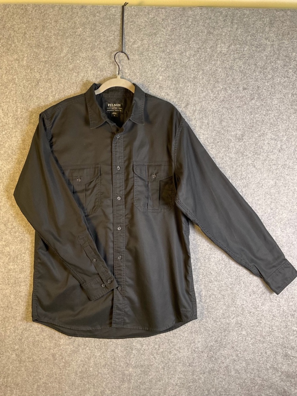 Filson Black Long-Sleeve Utility Shirt